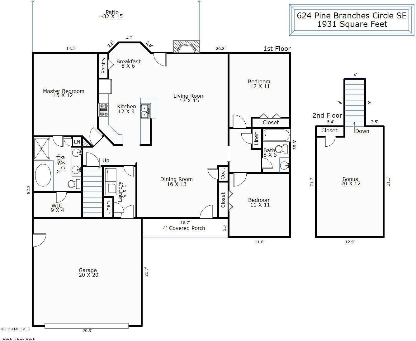 624 Pine Branches Circle SE, Leland, NC 28451