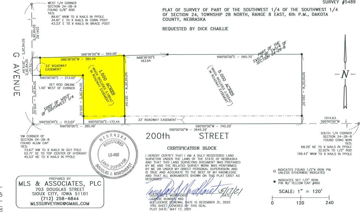 TBD 200th 1.5 acre parcel, Dakota City, NE 68731