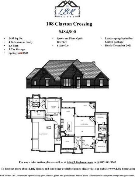108 Clayton Crossing, Springtown, TX 76082