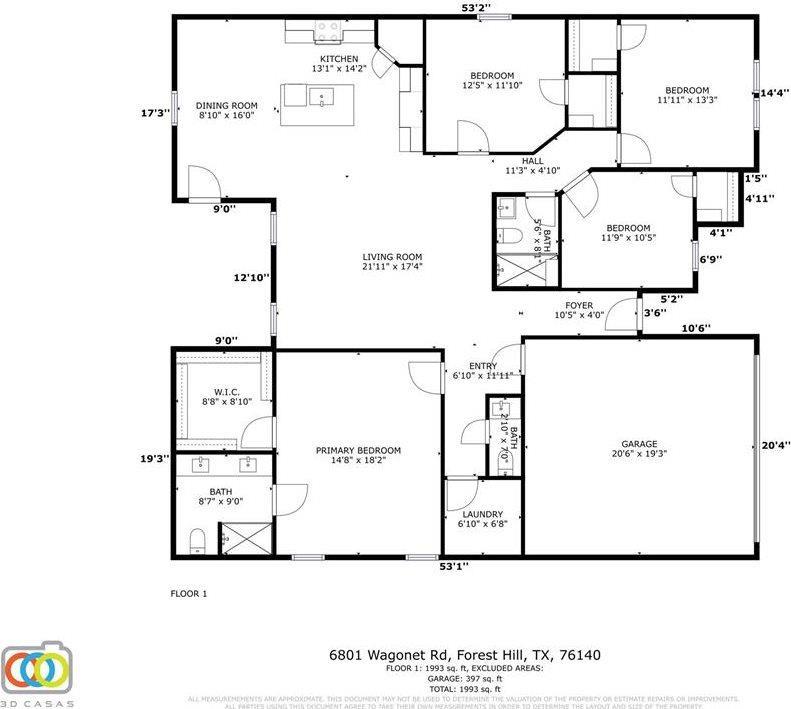 6801 Wagonet Road, Forest Hill, TX 76140