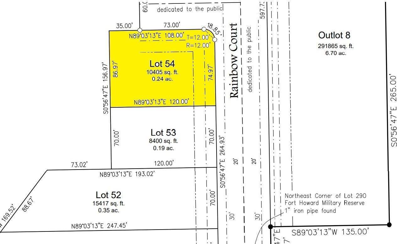 Rainbow, Lot 54, Green Bay, WI 54303