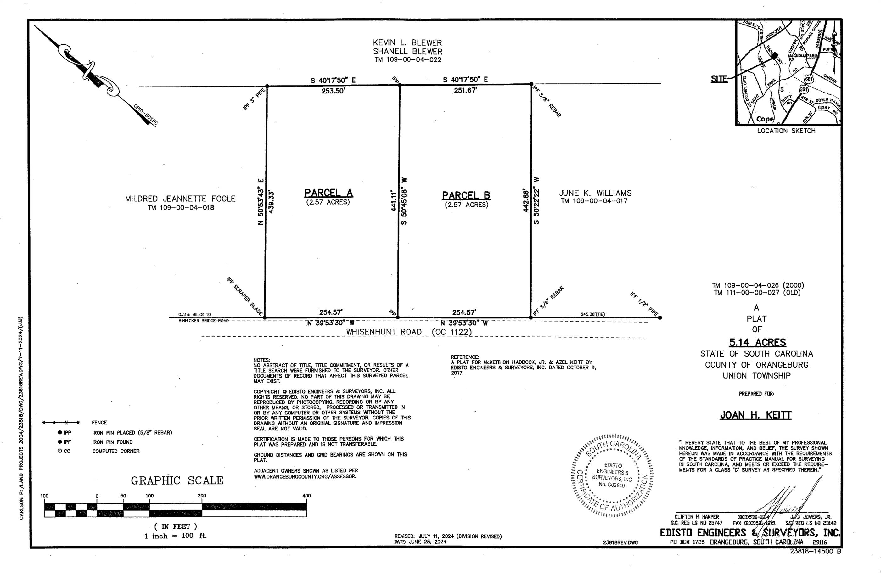 201 Whisenhunt, Cope, SC 29038