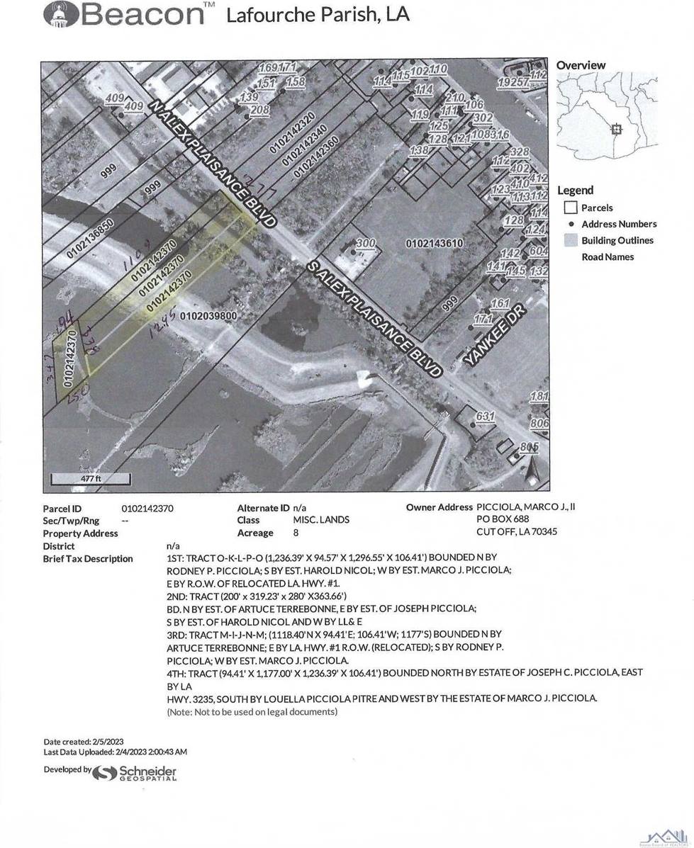 0 North Alex Plaisance Boulevard, Golden Meadow, LA 70357