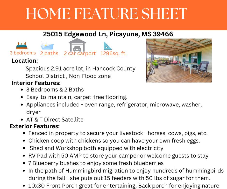 25015 Edgewood Ln, Picayune, MS 39466