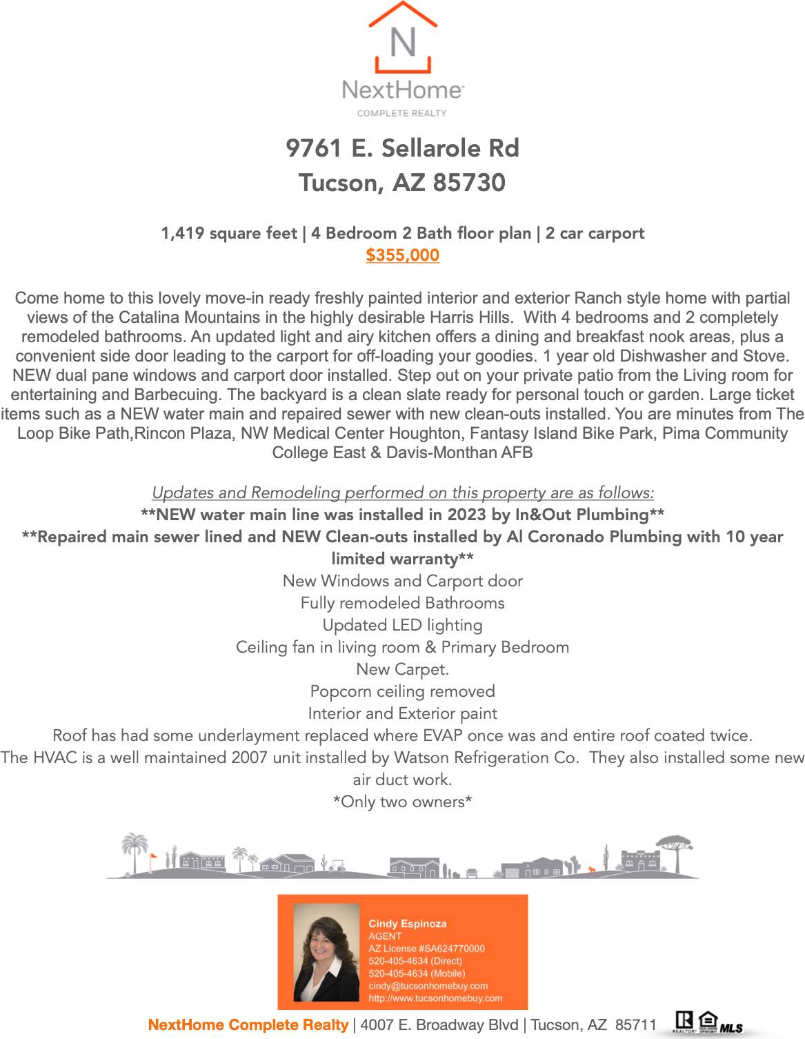 9761 E Sellarole Rd, Tucson, AZ 85730