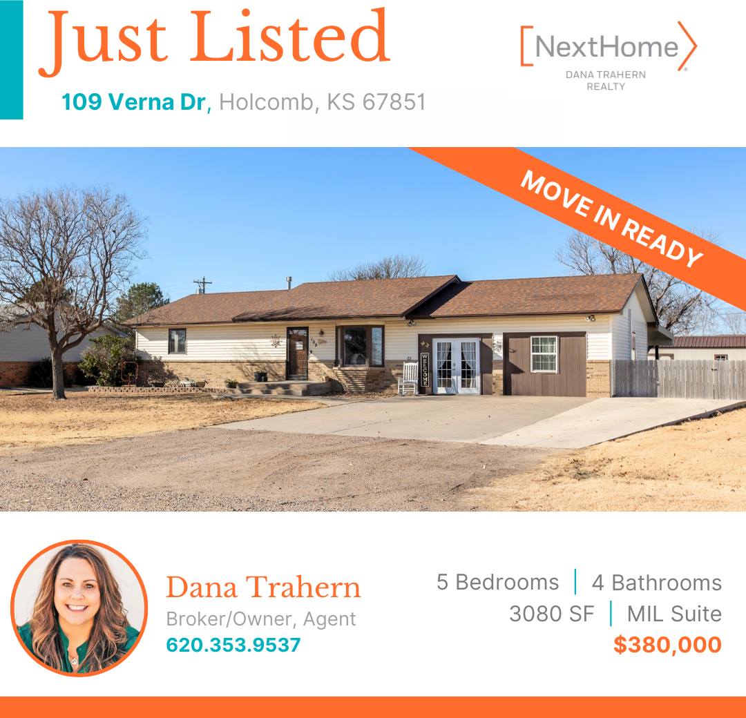 109 Verna Drive, Holcomb, KS 67851