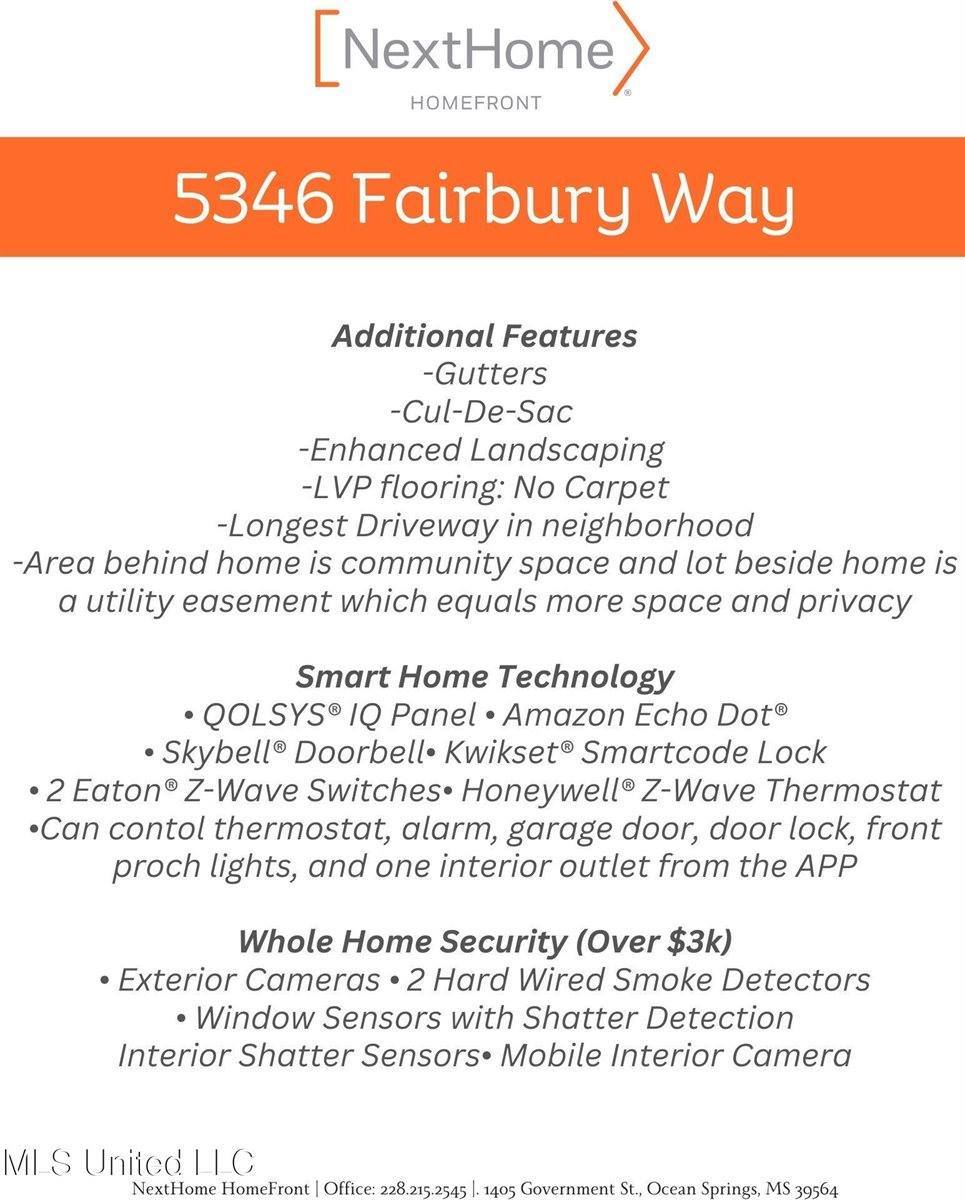 5346 Fairbury Way, D'Iberville, MS 39540