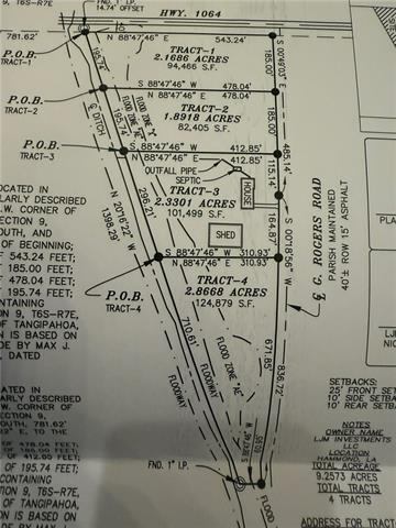 G. Rogers RD 2.86A, Tickfaw, LA 70466