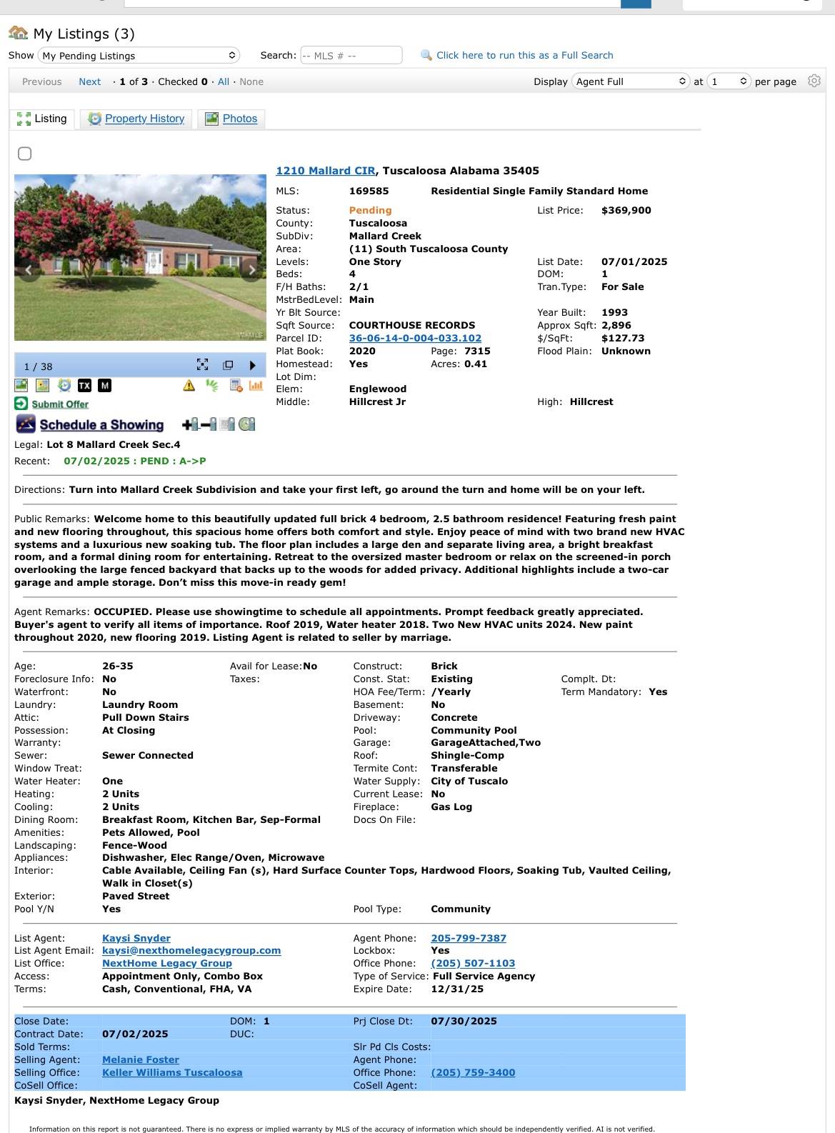 1210 Mallard Circle, Tuscaloosa, AL 35405