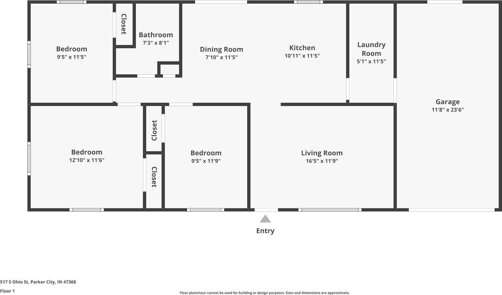 517 S Ohio Street, Parker City, IN 47368