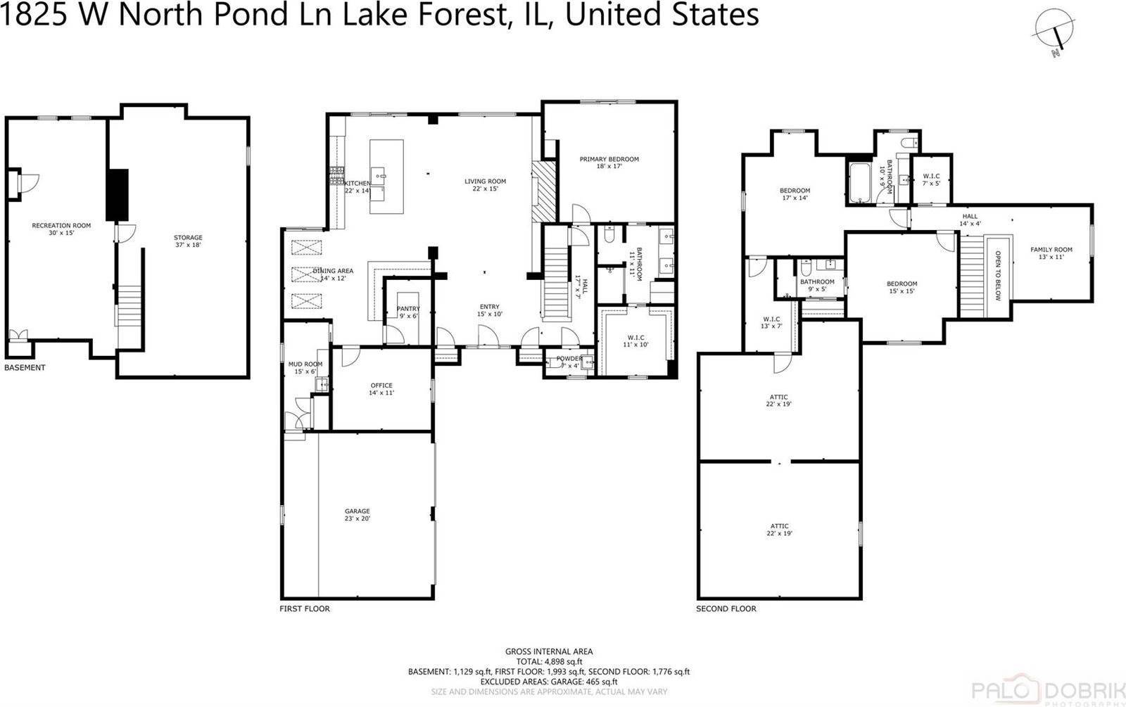 1825 West North Pond Lane, Lake Forest, IL 60045