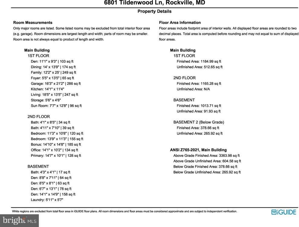 6801 Tildenwood Lane, Rockville, MD 20852