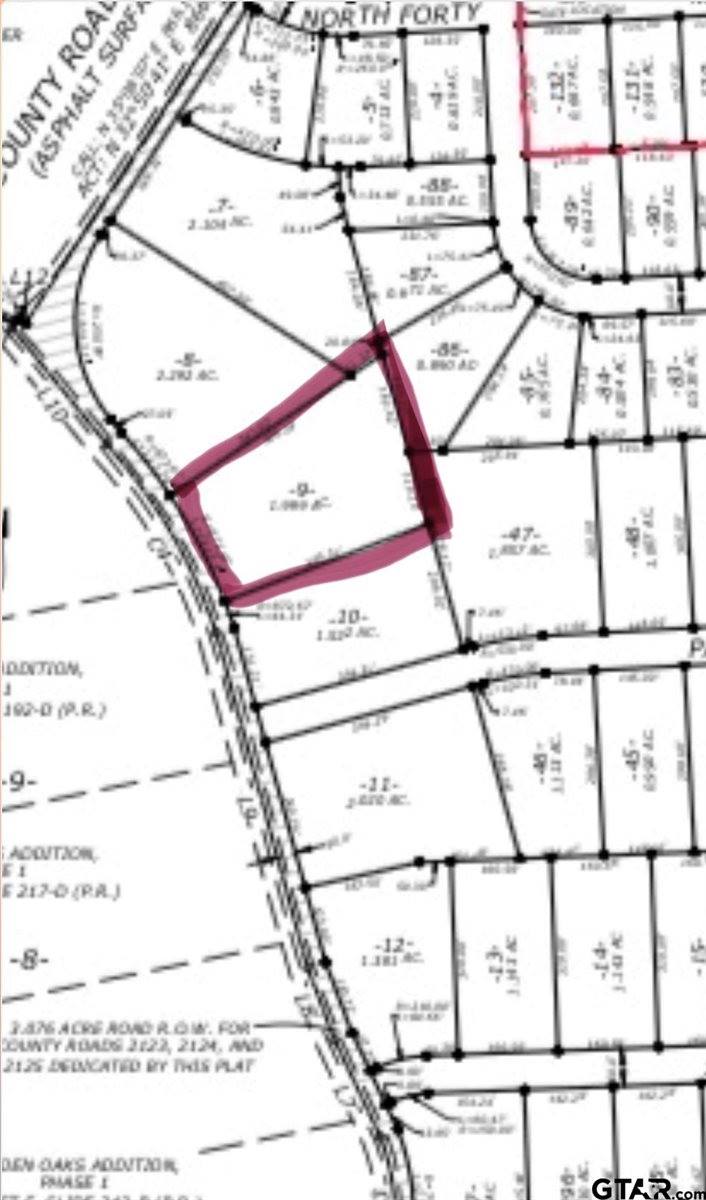 Lot 9 CR 2123, Whitehouse, TX 75791
