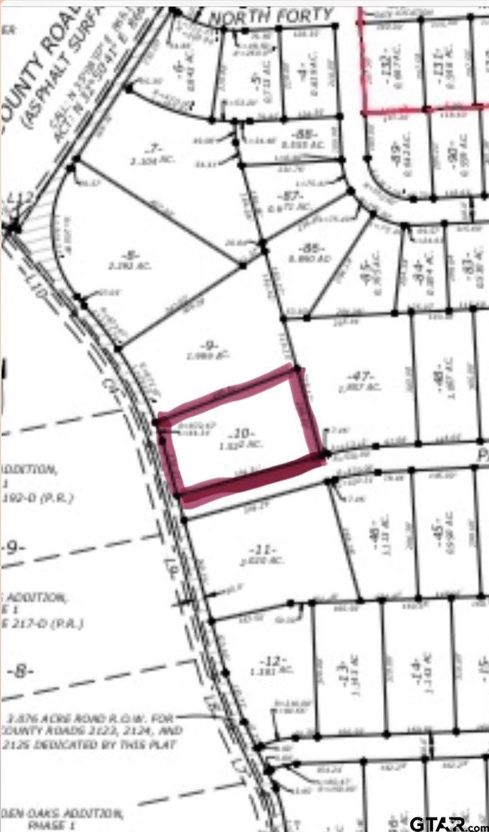 Lot 10 CR 2123, Whitehouse, TX 75791