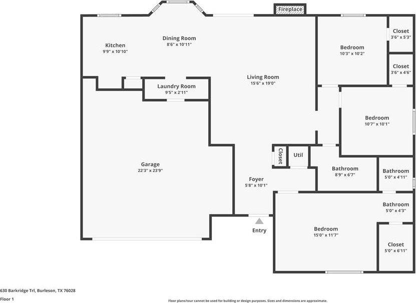 630 Barkridge Trail, Burleson, TX 76028