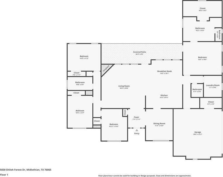 5830 Shiloh Forest Drive, Midlothian, TX 76065