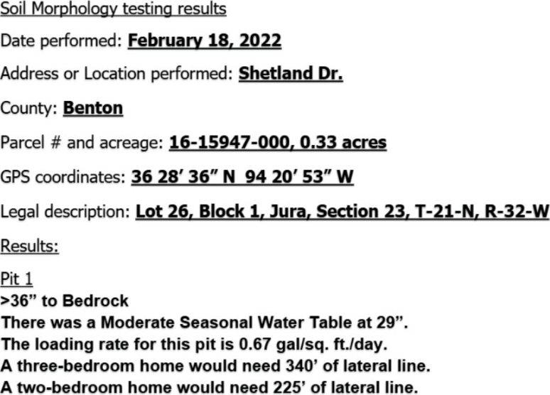 TBD Shetland Drive, Bella Vista, AR 72715