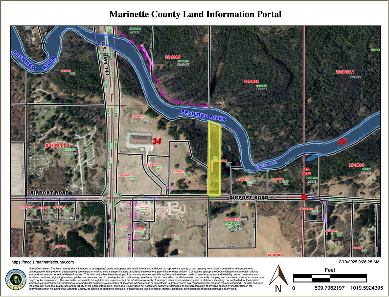 Airport Road, Crivitz, WI 54114
