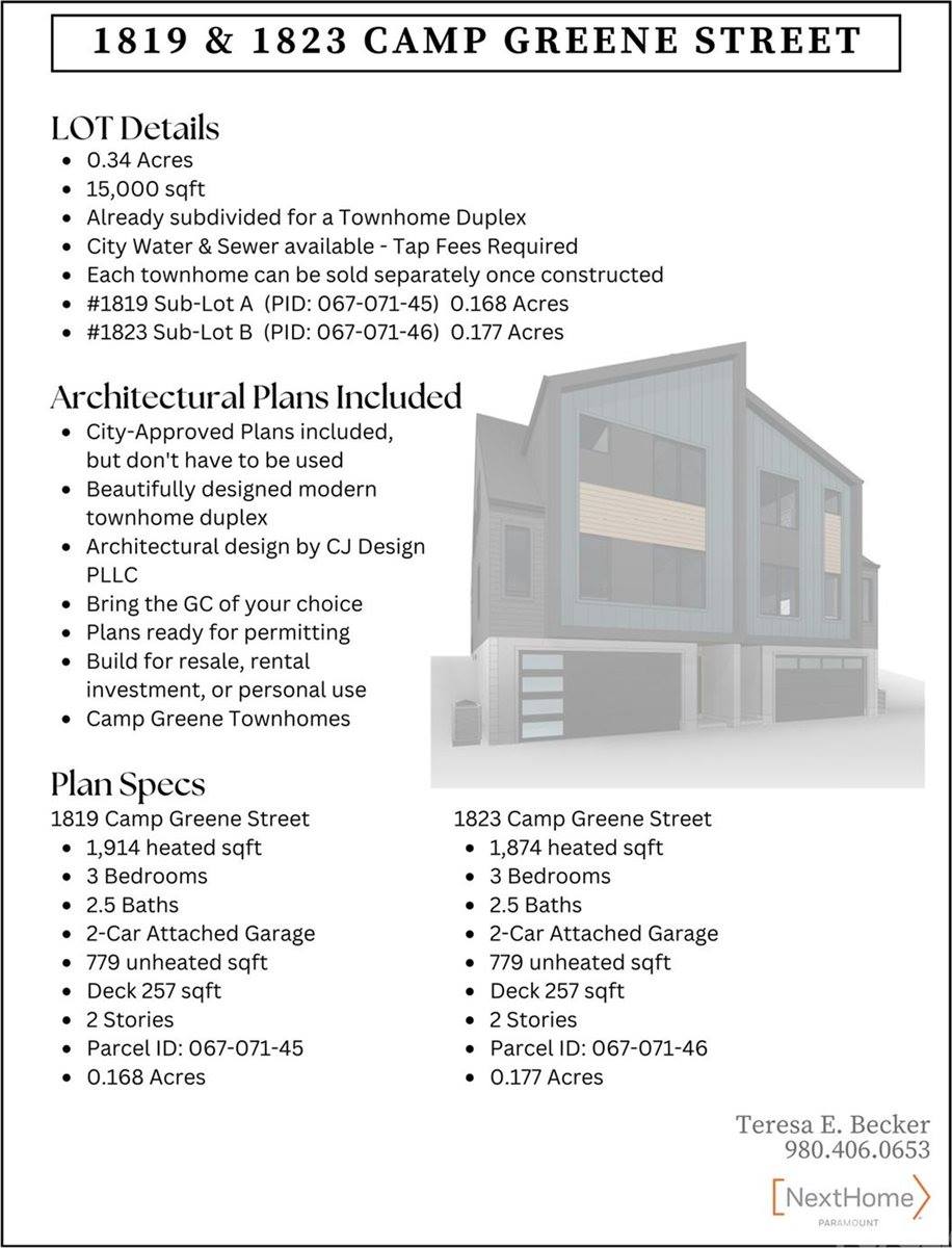 1819 & 1823 Camp Greene Street, Charlotte, NC 28208