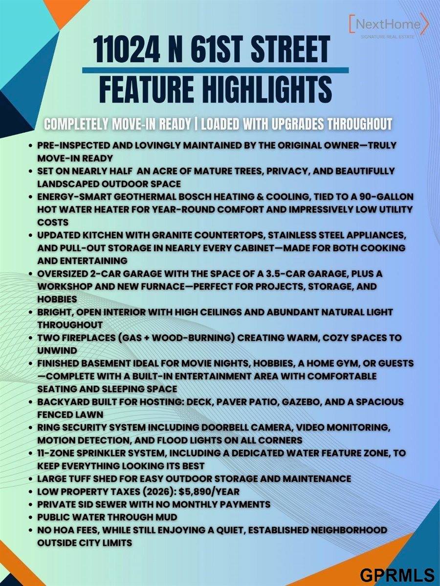 11024 North 61St Street, Omaha, NE 68152