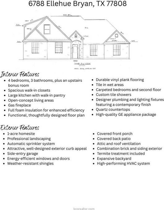 6788 Ellehue Lane, Bryan, TX 77808