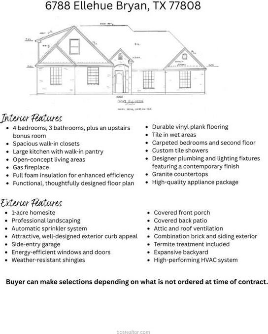 6788 Ellehue Lane, Bryan, TX 77808