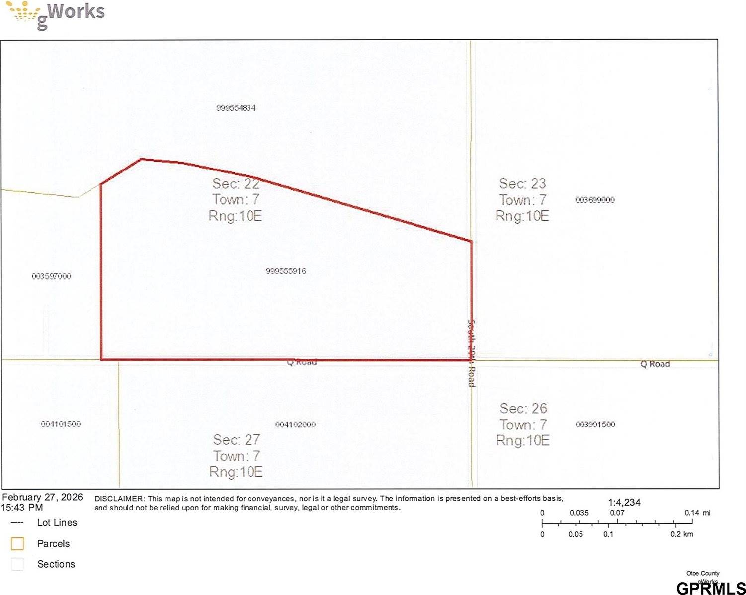 Q road Roads, Burr, NE 68324