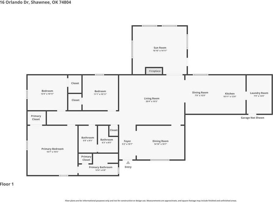 16 Orlando Drive, Shawnee, OK 74804