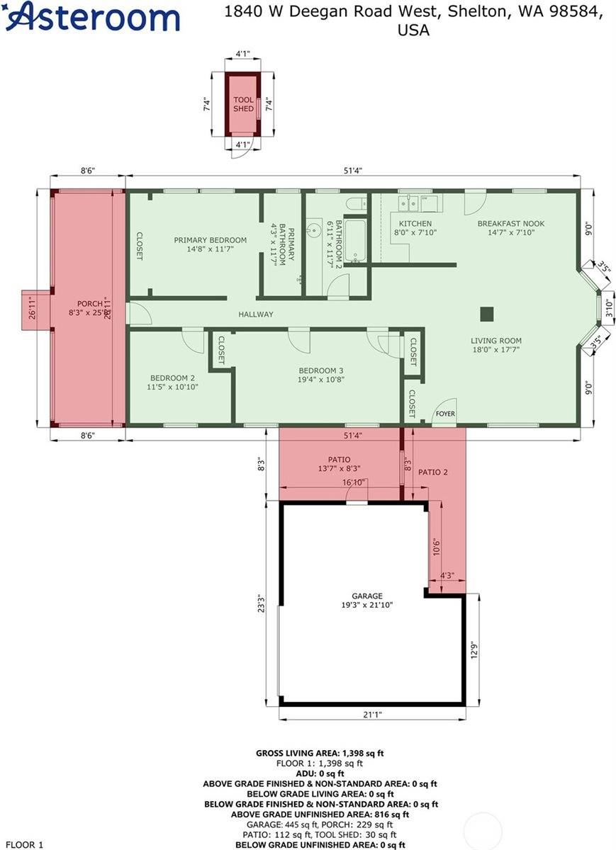 1840 West Deegan Road, Shelton, WA 98584