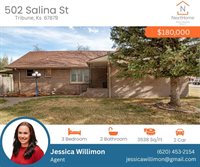 502 West Salina Street, Tribune, KS 67879