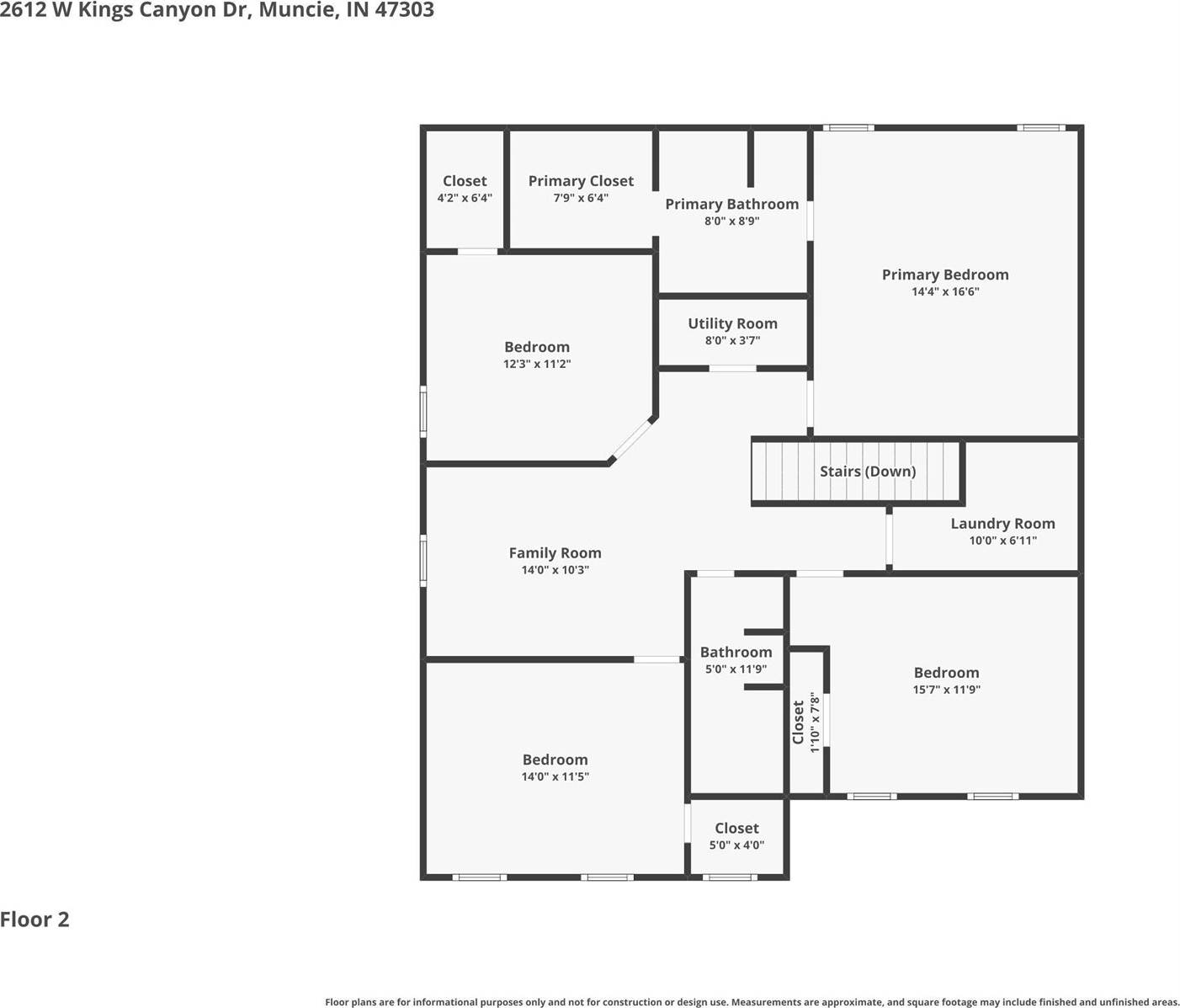 2612 W Kings Canyon Drive, Muncie, IN 47303