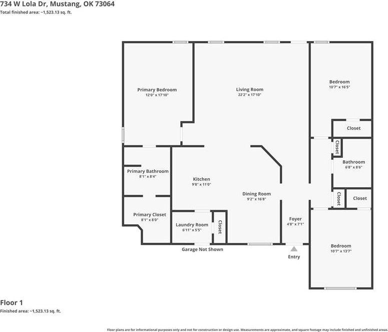 734 West Lola Drive, Mustang, OK 73064