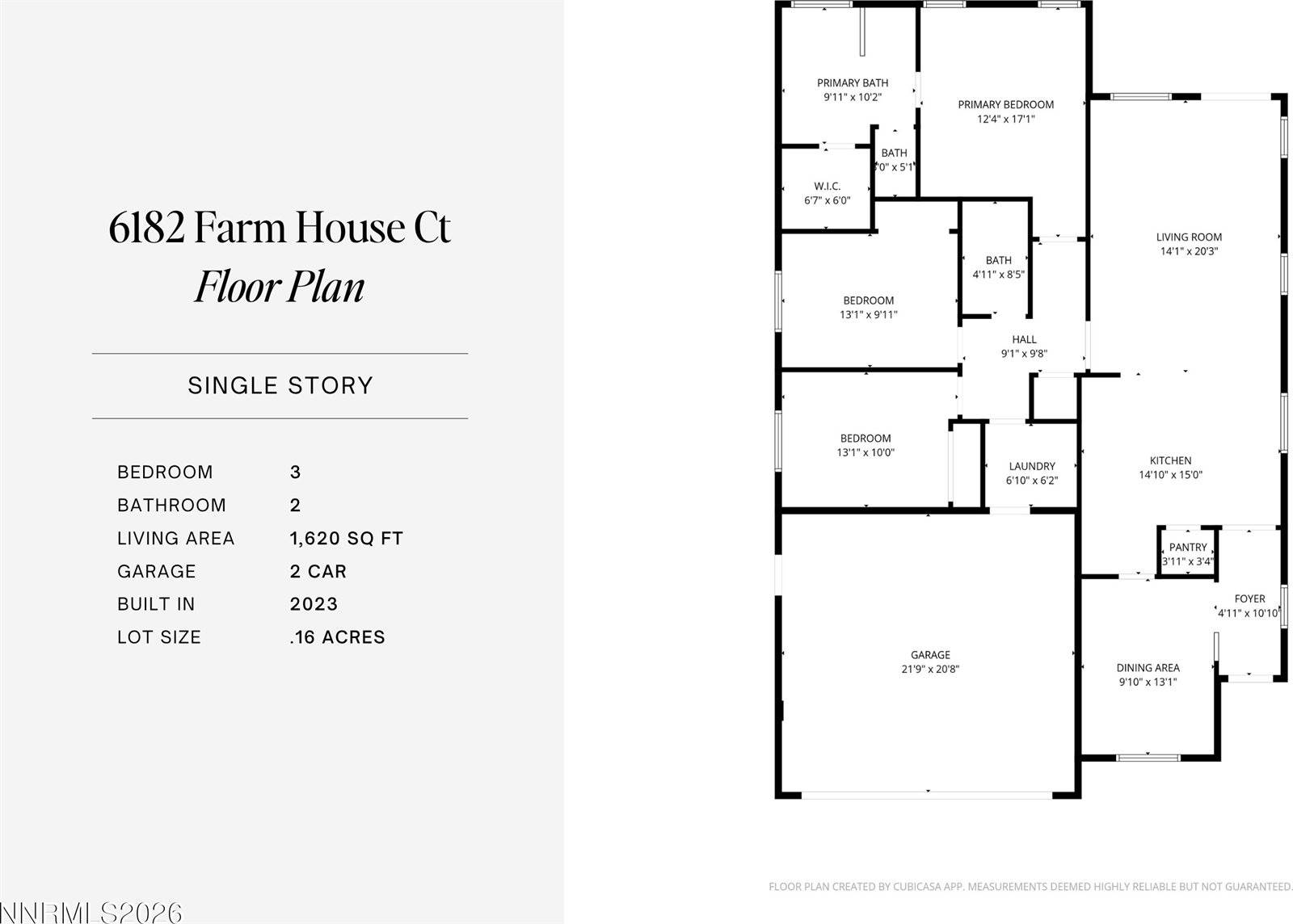 6182 Farm House Court, Sparks, NV 89436