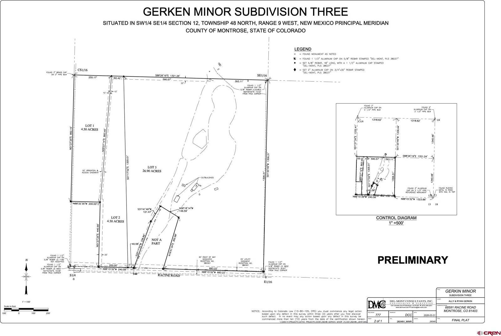 Lot 1&2 Racine Road, Montrose, CO 81401