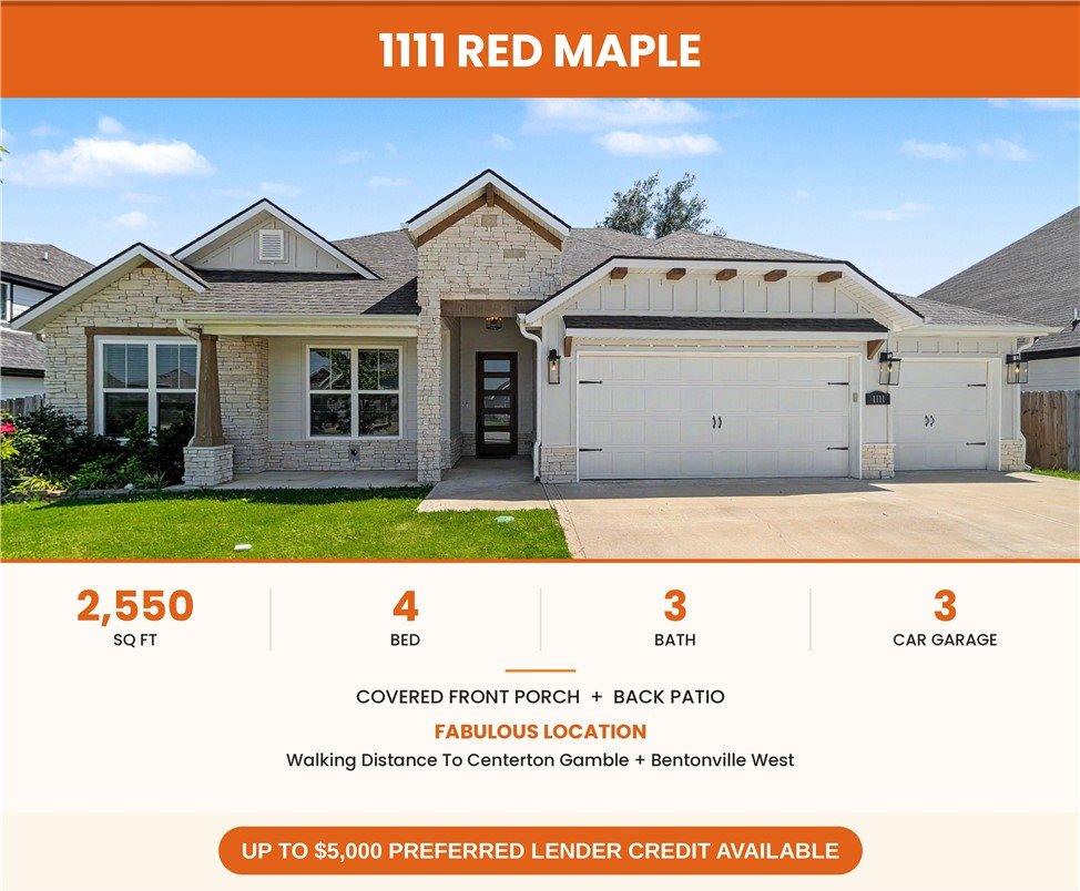1111 Red Maple Street, Centerton, AR 72719