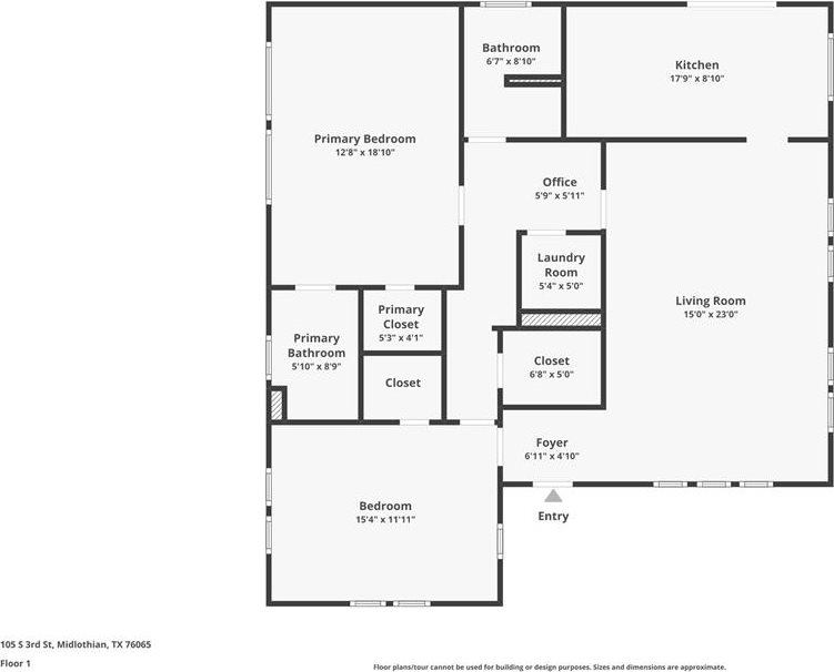 105 South 3rd Street, Midlothian, TX 76065