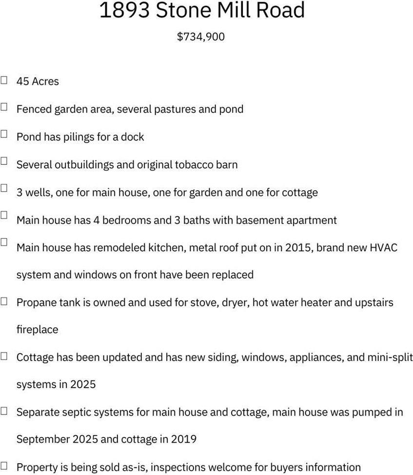 1893 Stone Mill Road, Hurt, VA 24563