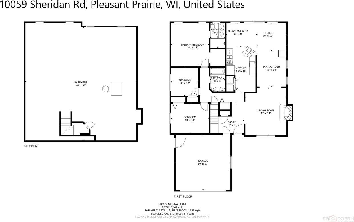 10059 Sheridan ROAD, Pleasant Prairie, WI 53158