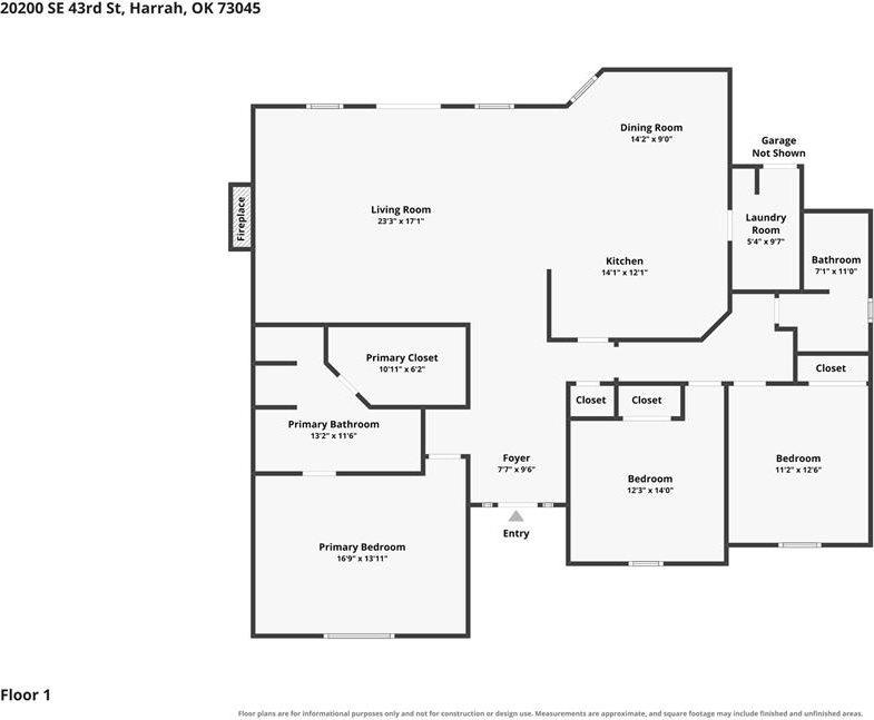 20200 SE 43rd Street, Harrah, OK 73045