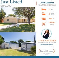708 North Durham, Ulysses, KS 67880