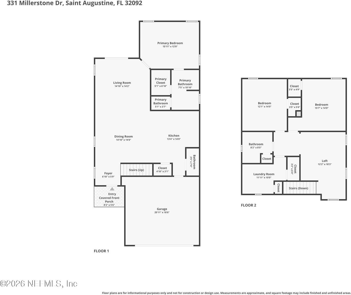 331 Millerstone Drive, Saint Augustine, FL 32092