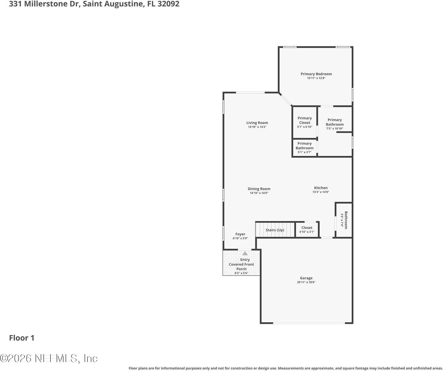 331 Millerstone Drive, Saint Augustine, FL 32092